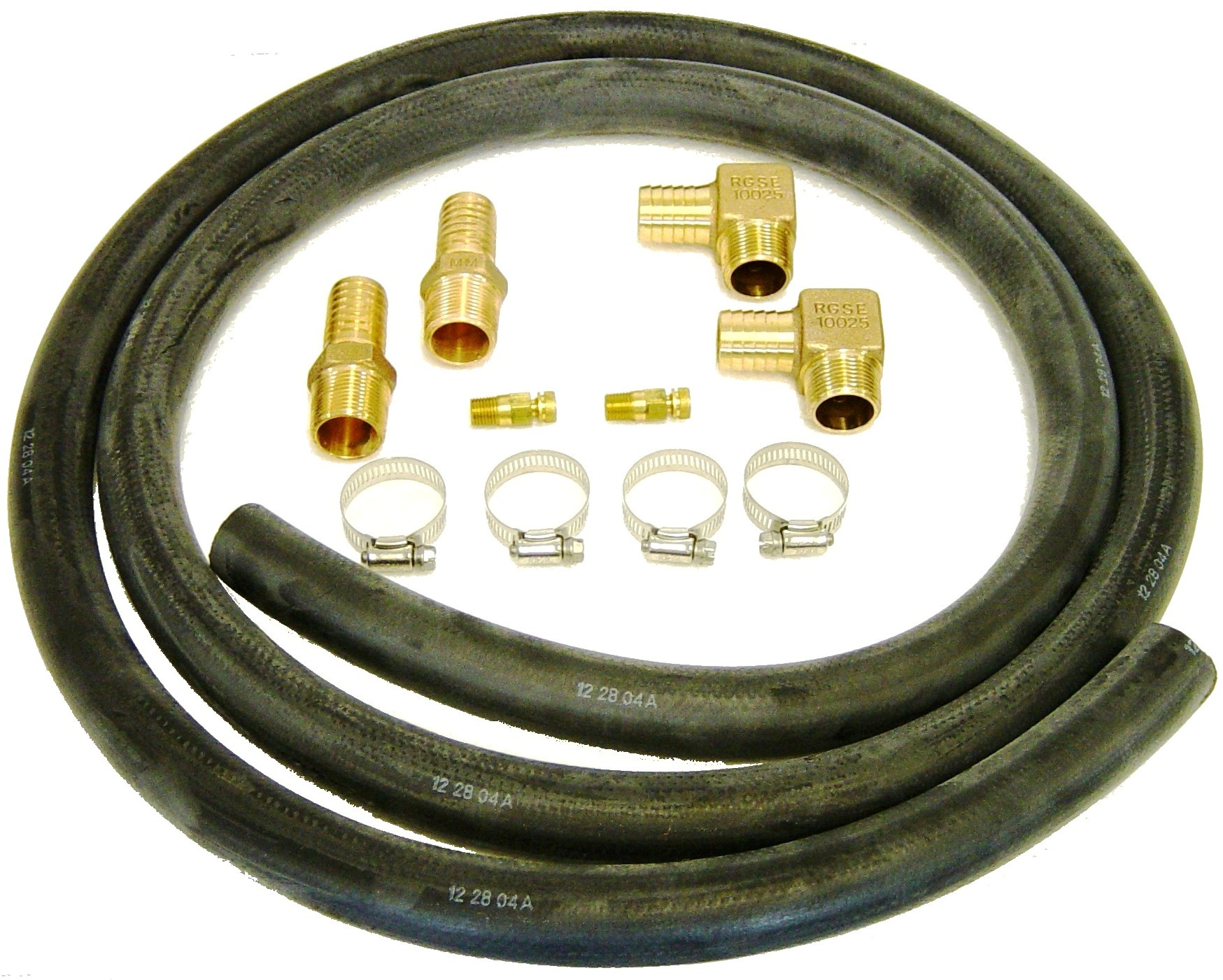 B&D Mfg HK1-12 Closed Loop Hose Kit, 1" Size, Rubber (Hose), Stainless Steel (Clamps), 200 PSI
