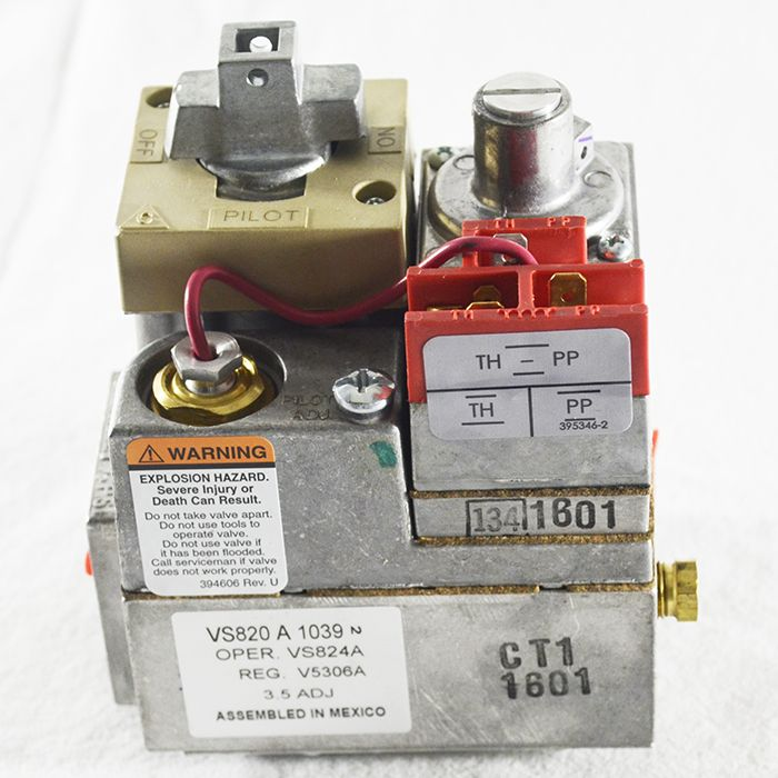 Enerco 4000, 8000, 9000, 9000S 00024 Gas Valve, 1/2" x 1/2" Size, 3.5 In. Wc. Pressure Rating