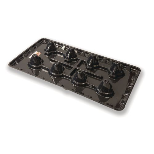 RectorSeal® Goliath Furnace Series AG-GF 96222 Drain Pan, 64 in L, 34 in W, 7-1/2 in D, Polymer, Black