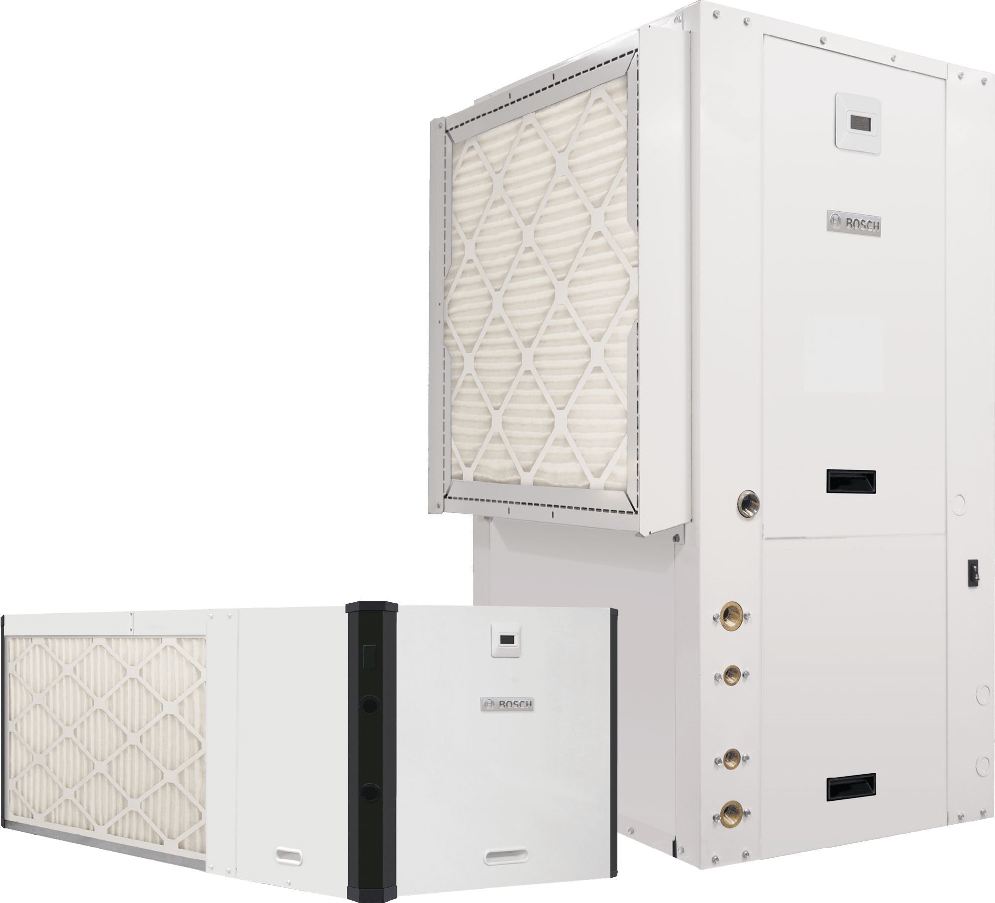 Bosch Greensource SM Rev A/B SM024-1VTC-FRTADB-XMGXXXXXD7XXXX4XXXXSBA Water Source Heat Pump, 2 Tons, R-410A, Vertical, Upflow, Left Return, Desuperheater, 208/230 V, 17.4 EER (WLHP), 26.5 EER (GWHP), 19.9 EER (GLHP), 3/4" FPT (Non-Swivel) Connection, 1-Phase