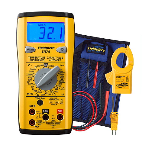 Fieldpiece Instruments LT Series LT17A Digital Multimeter, 600 V, 400 A, LCD, Yes Diode Test, 0.1 mV Resolution, 0.5% + 1 Digit, 1.0% + 1 Digit Current Accuracy