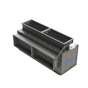 Plenums of Florida PMB Series PMB24Q-28S Insulated Mixing Box, 24-1/2" W x 28" D (Fit) Dimensions, Galvanized Steel, Galvanized