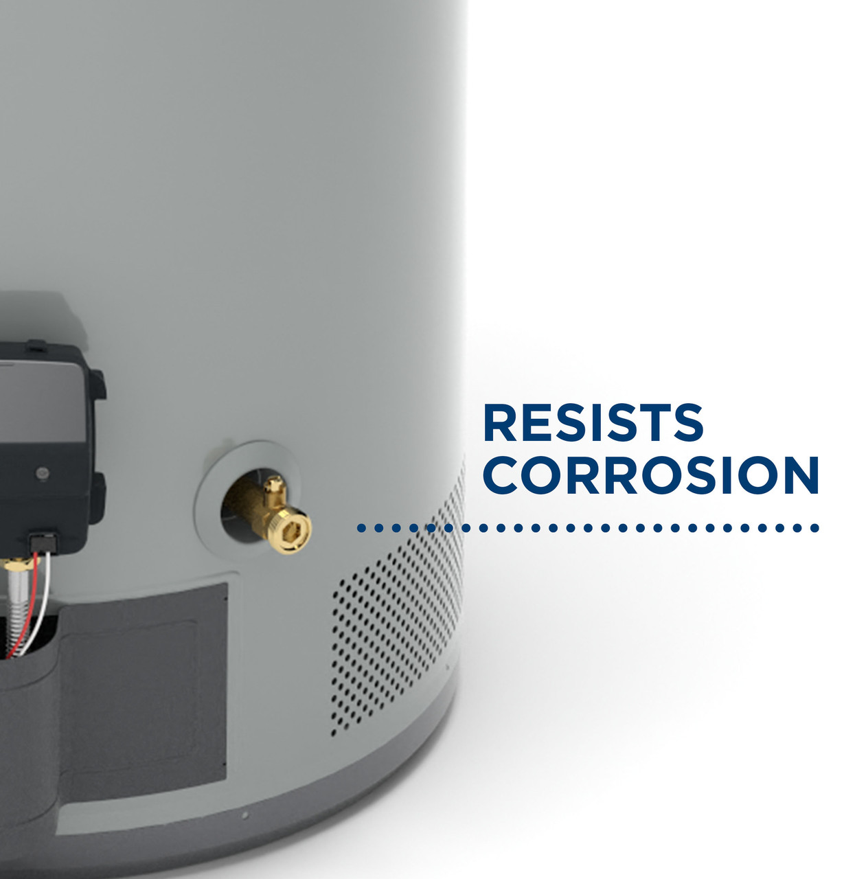 General Electric RealMAX Choice GG40S08BXR Short Natural Gas Water Heater, 40 Gallons Capacity, 38,000 BTU/hr, Natural Gas, 78 GPH First Hour Delivery, 39.5 GPH Recovery Rate, 0.64 UEF, No Energy Star Compliant