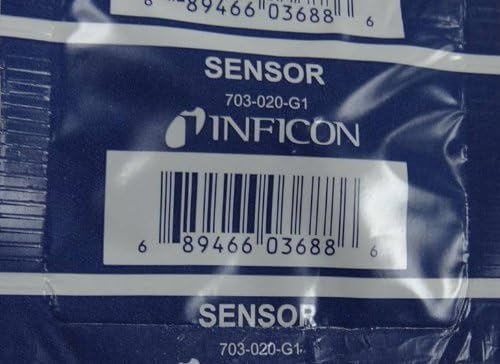 Inficon 703-020-G1 Replacement Sensor, Sensor (Heated Diode), -4-122 Â°F Temperature Rating, Black