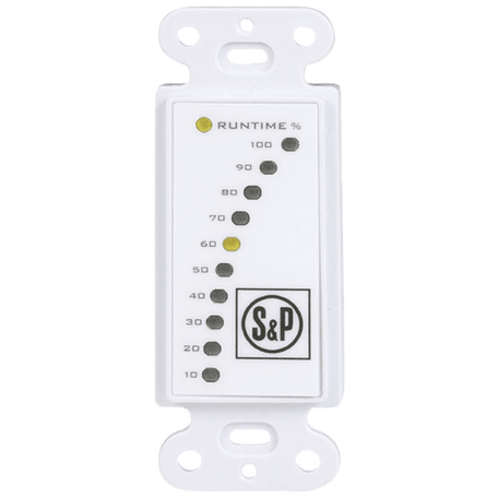 S&P USA TR Series SFM Percentage Timer Control w/ Furnace Interlock, 24 VAC, Junction Box Mount (2" x 4"), 2" H x 4" W x 1-1/2" D, Meets ASHRAE 62.2