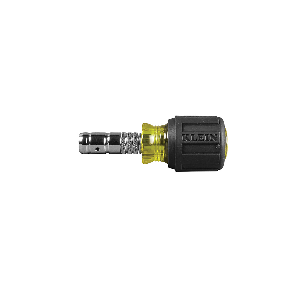 Klein Tools 65131-1 2-in-1 Hex Head Slide Drive Nut Driver, 1/4", 5/16" Point Size, 2-In-1, Hex, Slide Drive, Non-Insulated, Magnetized Tip, 1-1/2" Shank Length, SAE, Cushion Grip