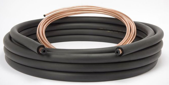 WB, LS3834050S12CS, SINGLE INSULATION, 3/8IN LIQUID LINE, 3/4IN SUCTION LINE, 1/2IN UV COATED, 50FT LINE SET