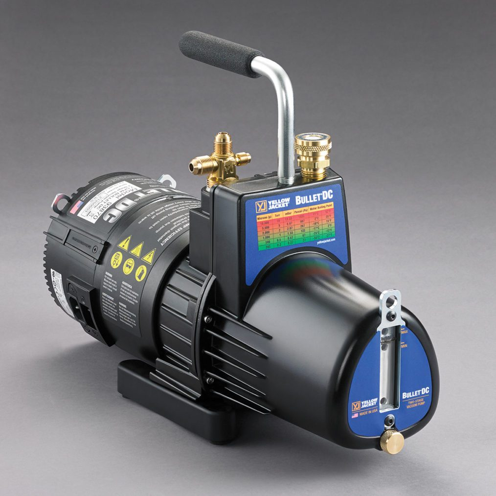 Yellow Jacket® BULLET®DC 93870 Vacuum Pump, 100-127/220-240 V, 1/2 hp, 7 cfm