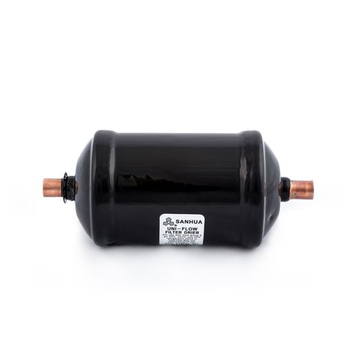 DiversiTech DTG Series FD-163-S Filter Drier, ODF Connection, 3/8" Connection Size, 16 Cu. In., 7.39 Tons (R-22), 7.31 Tons (R-134a), 7.51 Tons (R-410A), 7.39 Tons (R-407C), 5.09 Tons (R-404A / R-507), 20 Microns Micron Rating, All Common Refrigerants (CFC, HCFC, HFC, HFO), 714.7 PSI