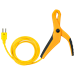 UEi Test Instruments ATTPC4 Grip Style K-Type Pipe Clamp Probe, K-Type Thermocouple, 32-176 Â°F Measuring Range, Â± 0.6Â°F, 3/16"-1-7/16" (Pipe) Probe Diameter, 52.8" Wire Length, 0.1 Â°F Resolution, <30 Seconds Response Time