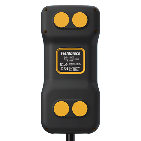 Fieldpiece Instruments CAT85K2 Combustion Analyzer Kit, Natural Gas, Propane (LP), Light Oil (#2), Heavy Oil (#6), Biofuel, Coal, Coal Town Gas, Coking Oven Gas, KOKS, Custom, Electrochemical (Replaceable), 0-4,000 PPM (CO), 0-21% (O2), Â± 20 PPM (CO, 0-400 PPM), Â± 5% RDG (CO, 401-2,000 PPM), Â± 10% RDG (CO, 2,001-4,000 PPM), Â± 0.3% (O2), Â± 0.02 In. W.c. (Draft Pressure), 1 PPM (CO), 0.1% (O2), 0.01 In. Wc. (Draft Pressure) Resolution, <30 Seconds (T90, Oxygen), <90 Seconds (T90, CO), Rechargeable Battery