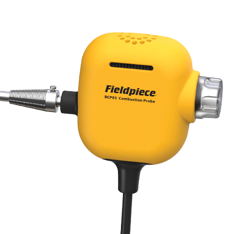 Fieldpiece Instruments CAT85K2 Combustion Analyzer Kit, Natural Gas, Propane (LP), Light Oil (#2), Heavy Oil (#6), Biofuel, Coal, Coal Town Gas, Coking Oven Gas, KOKS, Custom, Electrochemical (Replaceable), 0-4,000 PPM (CO), 0-21% (O2), Â± 20 PPM (CO, 0-400 PPM), Â± 5% RDG (CO, 401-2,000 PPM), Â± 10% RDG (CO, 2,001-4,000 PPM), Â± 0.3% (O2), Â± 0.02 In. W.c. (Draft Pressure), 1 PPM (CO), 0.1% (O2), 0.01 In. Wc. (Draft Pressure) Resolution, <30 Seconds (T90, Oxygen), <90 Seconds (T90, CO), Rechargeable Battery