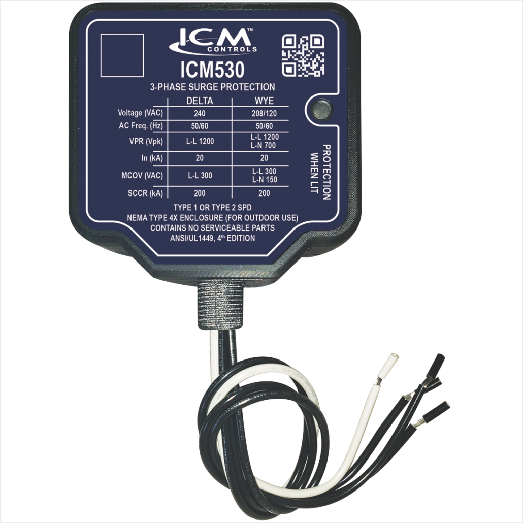 ICM™ ICM530 Surge Protector, 120/208/240 VAC, 200 kA Short Circuit