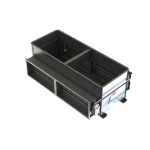Plenums of Florida PMB Series PMB24Q-28S Insulated Mixing Box, 24-1/2" W x 28" D (Fit) Dimensions, Galvanized Steel, Galvanized
