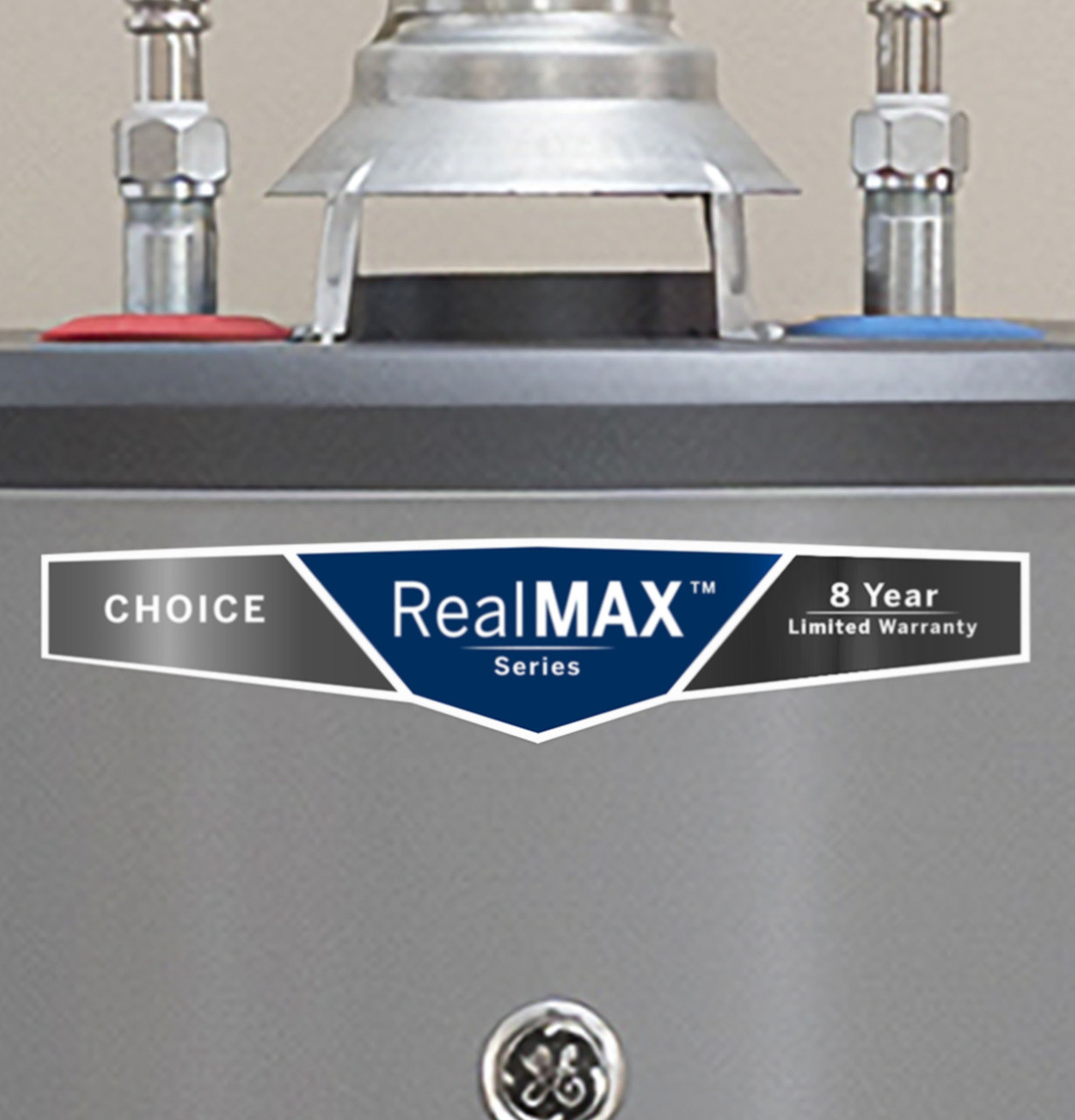 General Electric RealMAX Choice GG40T08BXR Tall Natural Gas Water Heater, 40 Gallons Capacity, 40,000 BTU/hr, Natural Gas, 83 GPH First Hour Delivery, 41.6 GPH (At 90Â°F Rise) Recovery Rate, No Energy Star Compliant, Atmospheric Vent Type