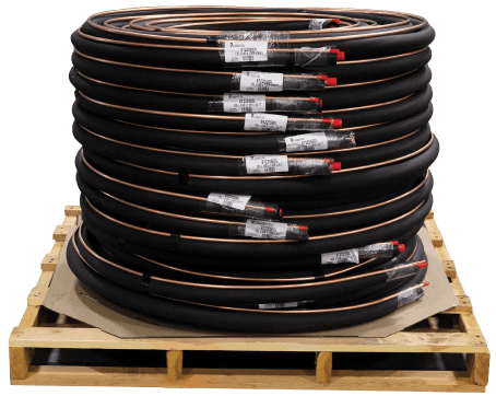 Linesets, Inc Streamline Standard Line Set 61420500L Standard Line Set, 7/8" Suction Line Size, 3/8" Liquid Line Size, 50' Length, 1/2" Insulation Thickness, 3.6 R-Value, Sweat/Braze, C12200 Copper (Tube), NBR/PVC (Insulation)