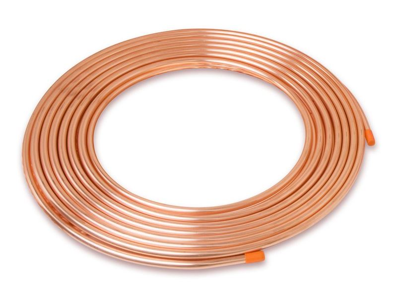 Linesets, Inc DA06050 Copper Tubing Coil, 3/8" Outside Diameter, 600" Length, C12200 Copper, Seamless, Annealed Construction, Annealed Hardness, 787 PSI (@ 200Â°F) Working Pressure, 400 Â°F (Maximum, Working)