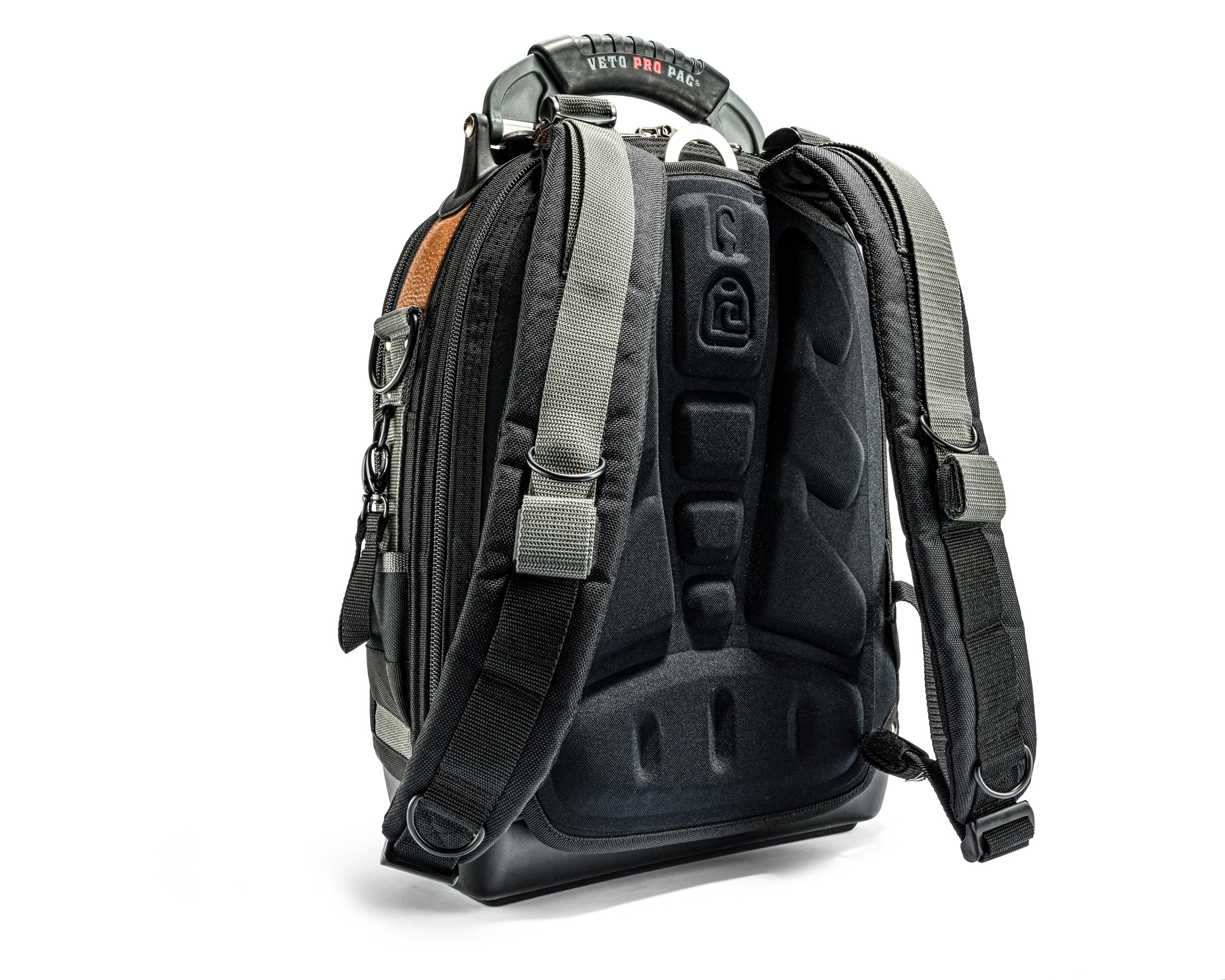 Veto Pro Pac Tech Series Tech Pac LT Backpack Tool Bag, 36 Pockets, Zipper (YKK®), Hasp (Quick Release), Polypropylene (Base), Nylon (Body/Pockets/Stitching), Steel (D-Rings), 45 lbs Weight Capacity, 2 (Storage Bays) Compartments, 19-1/2" Height, 13" Width