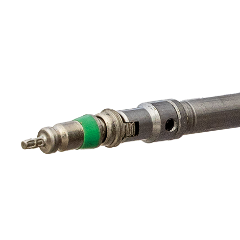 Fieldpiece Instruments VC1G Valve Core Removal Tool, 1/4" Size, 800 PSI, 1/4" Female Port (Service), 1/4" Male Port (Side), 1/4" Male SAE Flare (Service Hose), 5/16" Female SAE Flare (Service Port), Brass, 5-3/50" Length, 2" Width, 1-1/2" Height